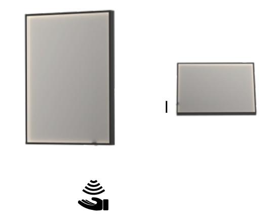 Sanibell Ink SP19 spejl m/lys, varme og sensor 60 x 80 cm - Mat hvid