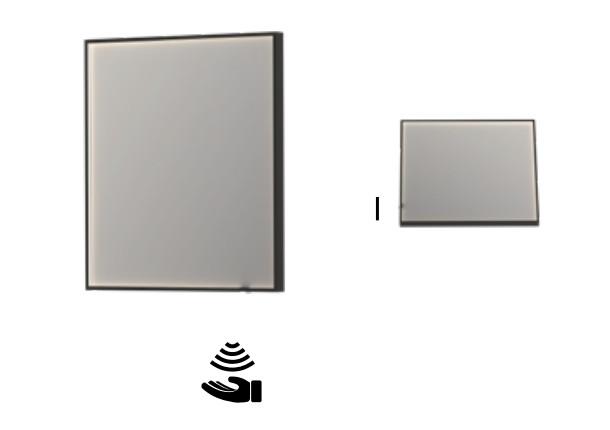 Sanibell Ink SP19 spejl m/lys, varme og sensor 70 x 80 cm - Mat hvid