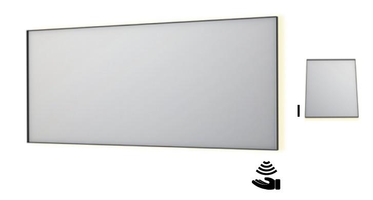 Sanibell Ink SP32 firkantet spejl m/backlight, varme og sensor 180 x 80 cm - Mat hvid