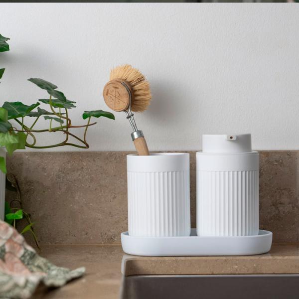 Beslagsboden Wave sæbedispenser t/bord - Mat hvid Beslagsboden Wave sæbedispenser t/bord - Mat hvid