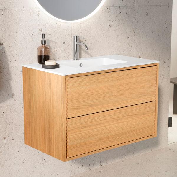 Str&oslash;mberg Nordic Handcrafted 80 underskab m/skuffer - Natural oak