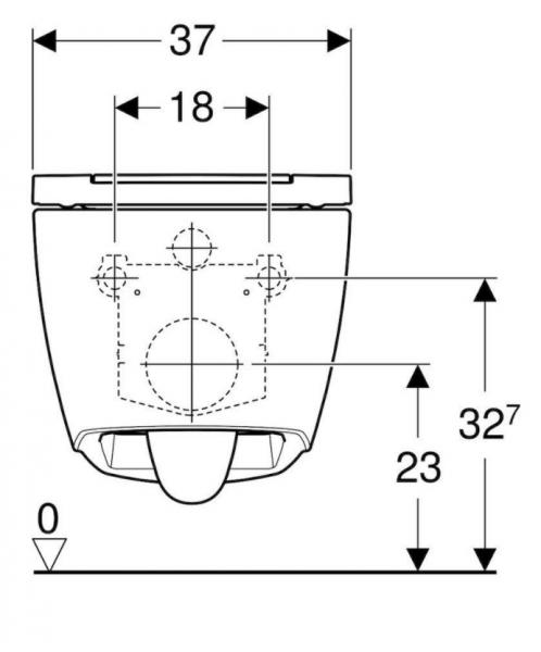 Geberit ONE RIMLess toiletpakke inkl. sæde m/soft-close, cisterne og børstet messing betjening