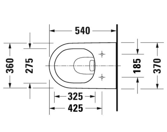 Duravit D-neo Rimless toiletpakke inkl. sæde m/soft-close, cisterne og hvid betjening