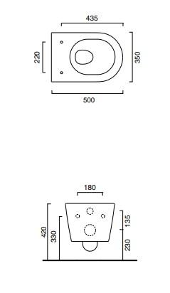 Catalano Zero newflush kompakt toiletpakke inkl. sæde m/softclose, cisterne og mat sort betjening