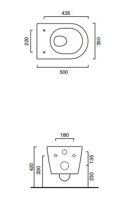 Catalano Zero newflush kompakt toiletpakke inkl. sæde m/softclose, cisterne og krom AW100 betjening