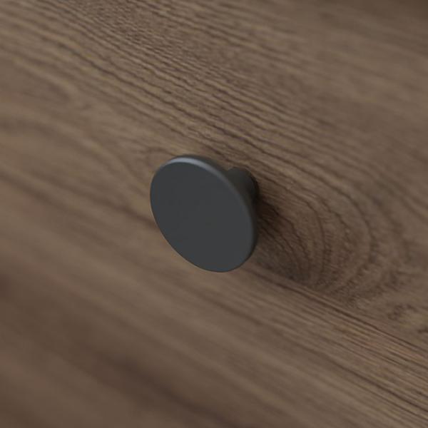 Dansani Button møbelgreb Ø42 - Sort genanvendt plast