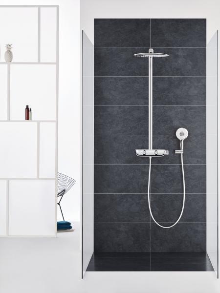 Grohe Rainshower SmartControl 360 MONO brusesystem m/ termostat - Krom/hvid