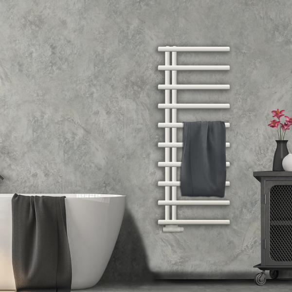 Kriss Merkur håndklædetørrer - 50x127 cm - Hvid