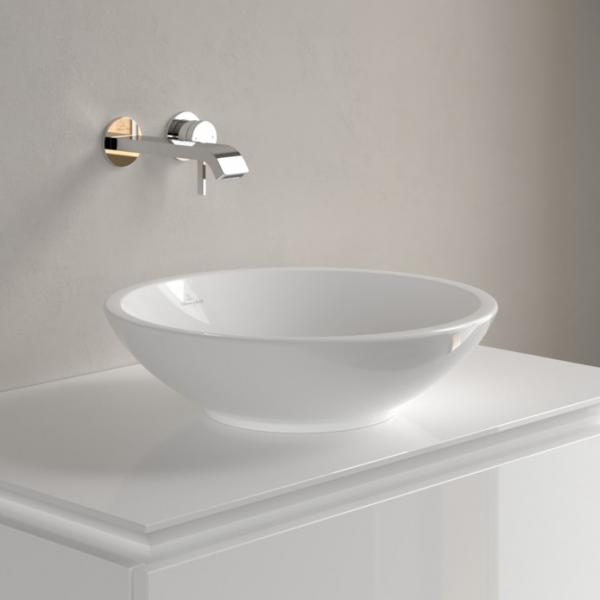 V&B Loop&Friends 43 fritstående bowlevask - Med overløb - Ceramic+ V&B Loop&Friends 43 fritstående bowlevask - Med overløb - Ceramic+