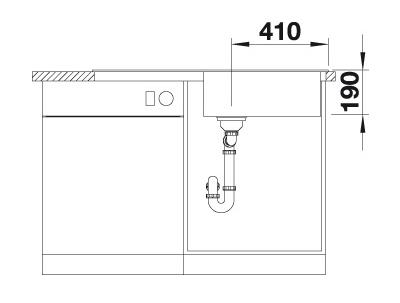 Blanco Sona XL6S køkkenvask - Vulkangrå