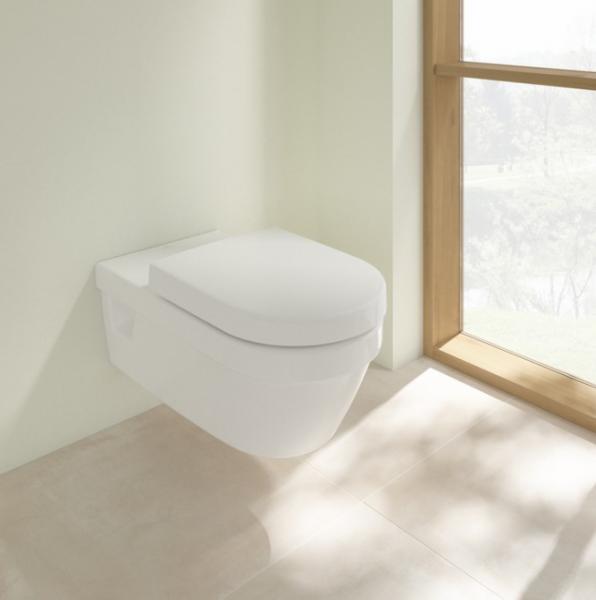 Villeroy & Boch ViCare Rimless væghængt toilet m/Ceramic+ - Hvid