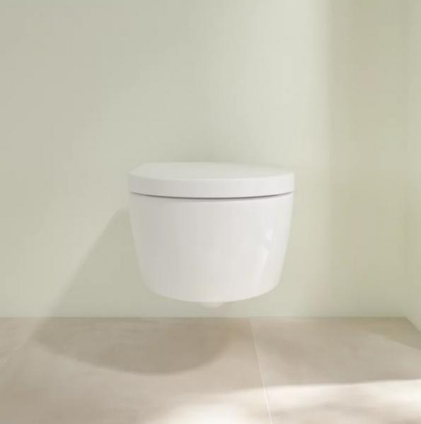 Villeroy & Boch Avento Rimless væghængt toilet m/Ceramic+ inkl. sæde - Hvid