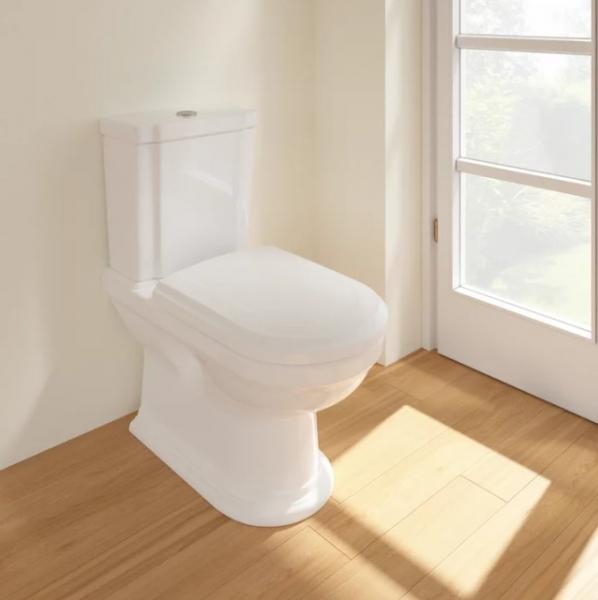 Villeroy & Boch Hommage gulvstående toilet m/Ceramic+ u/cisterne - Hvid