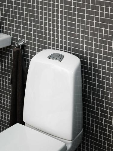 Gustavsberg Nautic toilet 5500L m/skjult S-l&aring;s og C+