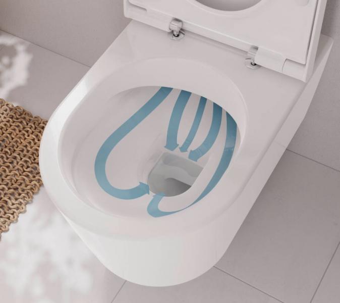 hansgrohe EluPura S væghængt toilet inkl. sæde og antibakteriel glasur