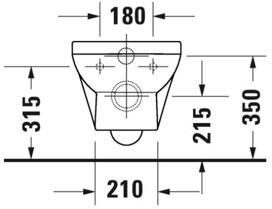 Duravit No.1 Compact Rimless hængeskål inkl. toiletsæde m/softclose