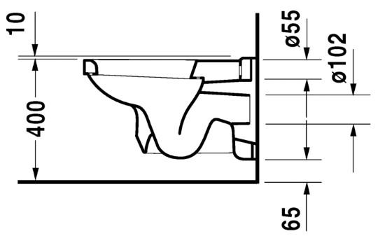 Duravit 1930 væghængt toilet