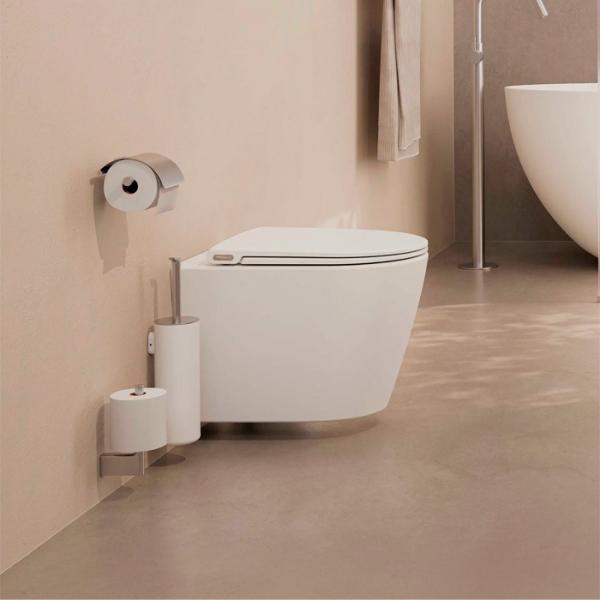 Pressalit Trend v&aelig;gh&aelig;ngt toilet m/Circular Flush og Pressalit Style D2 s&aelig;de