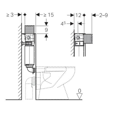 Geberit indbygningscisterne omega h82 pex