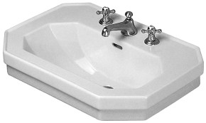 Duravit 1930 80 håndvask t/væg - 1/3 hanehuller