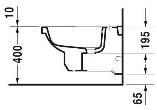 Duravit 1930 væghængt bidet