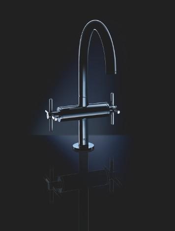 Grohe Atrio New håndvaskarmatur - Børstet hard graphite