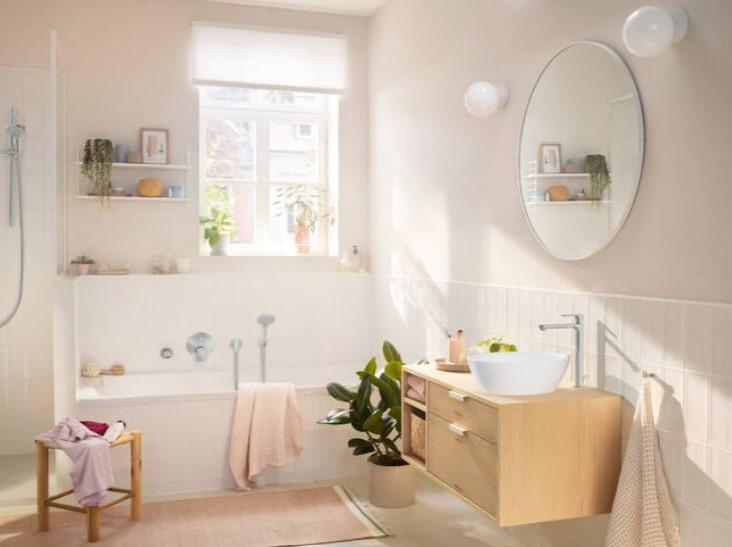 Hansgrohe Rebris S 240 håndvaskarmatur m/Coolstart og bundventil - Krom