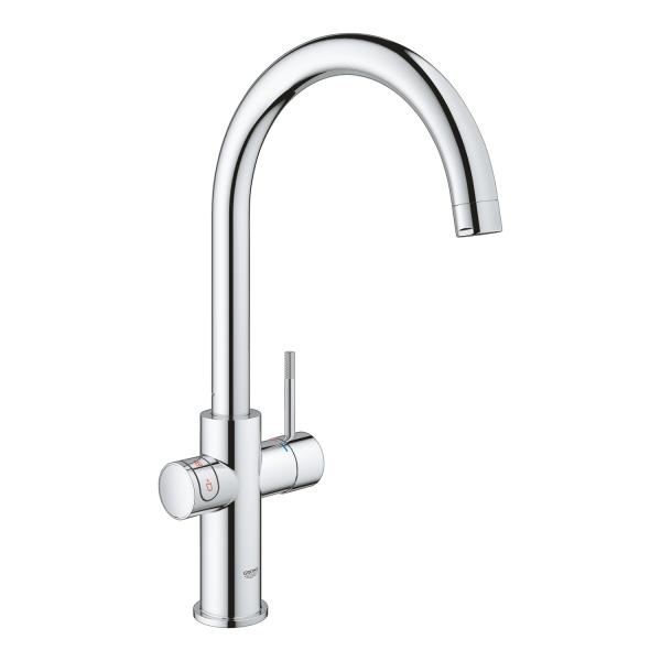 Grohe Red II Duo køkkenbatteri m/5,5L vandvarmer og C-tud - Krom