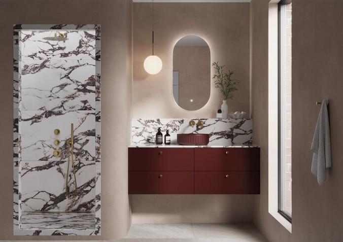 Damixa Iris XS 1 300 brusesæt til indbygning - Børstet bronze Damixa Iris XS 1 300 brusesæt til indbygning - Børstet bronze