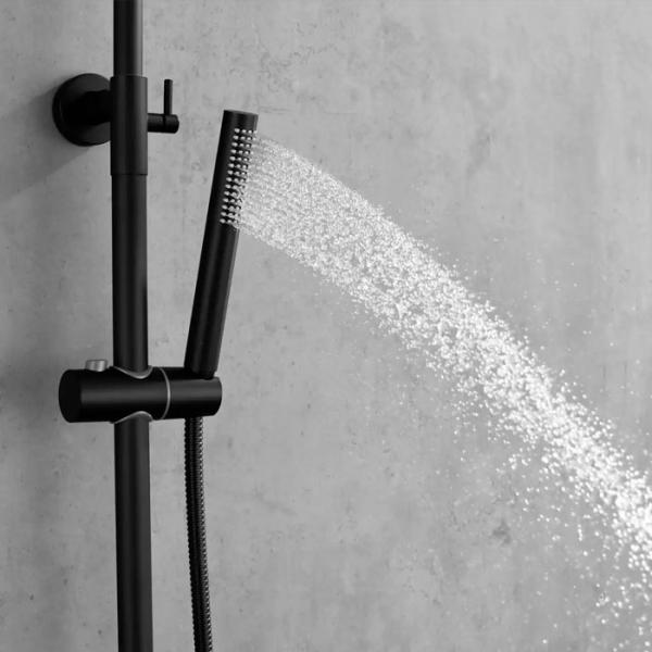 Lavabo Studio 250 komplet brusesystem - Mat sort