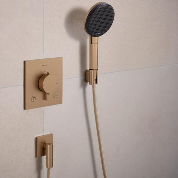 hansgrohe Raindance Alive Select S håndbrusersæt 125 3jet m/EcoSmart - Børstet bronze
