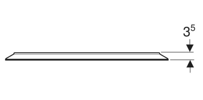 Geberit Option rundt spejl m/direkte og indirekte lys - Ø 60 cm