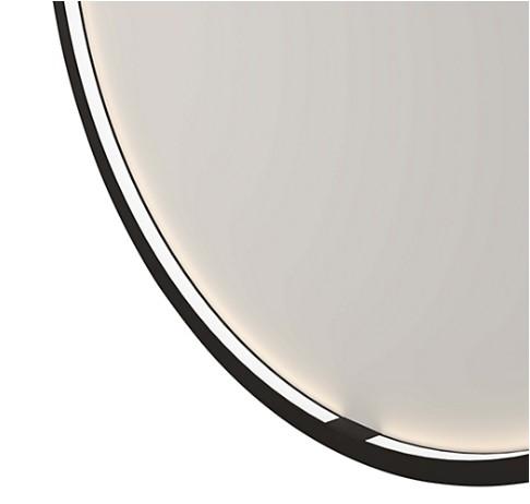 Sanibell Ink SP24 rundt spejl m/lys, varme og sensor Ø80 - Mat sort