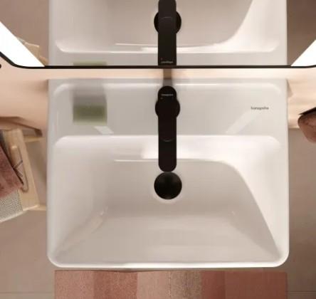 hansgrohe Xilesa E 50 m&oslash;bels&aelig;t m/skuffe og Xanuia Q h&aring;ndvask - Cashmere eg