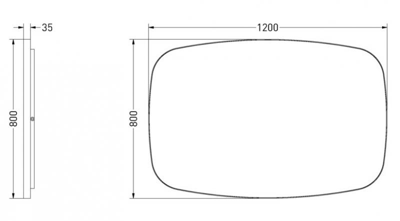 Sanibell Ink SP30 superellipse spejl m/backlight, varme og sensor 120 x 80 cm - Børstet gunmetal Sanibell Ink SP30 superellipse spejl m/backlight, varme og sensor 120 x 80 cm - Børstet gunmetal
