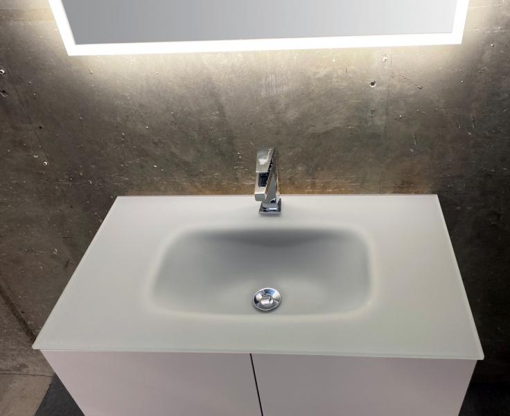 Bath 101 møbelvask i glas - Mat grå