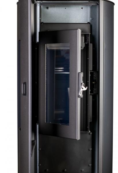 Langå Manola Træpilleovn - Sort