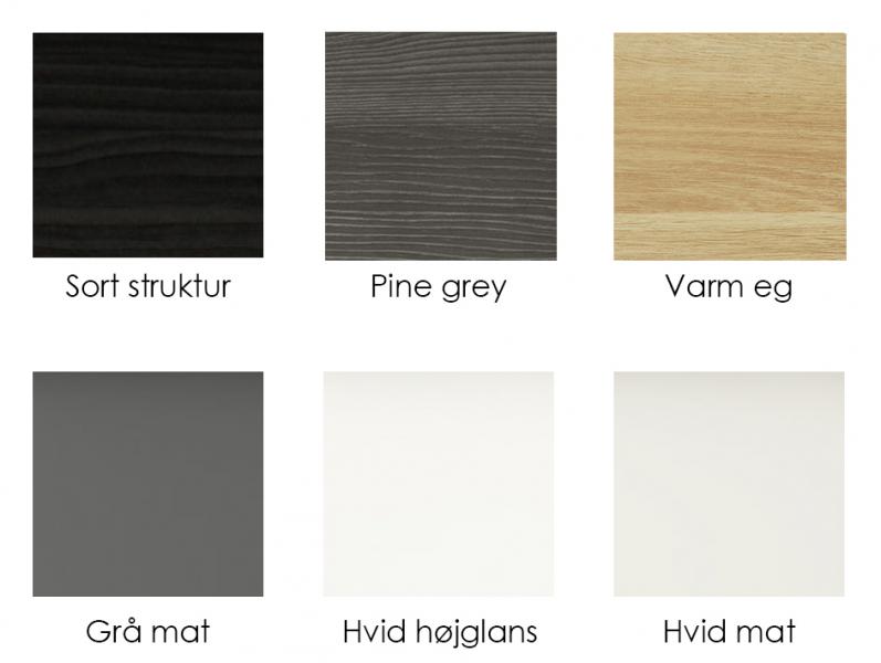 Dansani Mido+ 120 vaskeskab t/dobbelt h&aring;ndvask - Varm eg