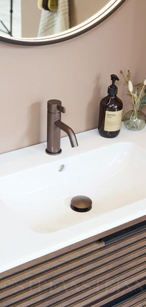 Cassøe Noba W4 håndvaskarmatur - Mat bronze