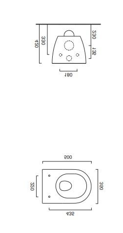 Catalano Sfera50 Newflush toiletpakke inkl. sæde/soft-close, cisterne og sort betjening