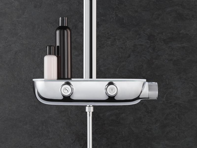 Grohe Rainshower SmartControl 360 MONO brusesystem m/ termostat - Krom/hvid