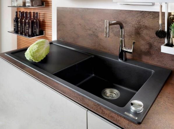 Hansgrohe S5110-F450 køkkenvask - Vask til venstre - Graphite black