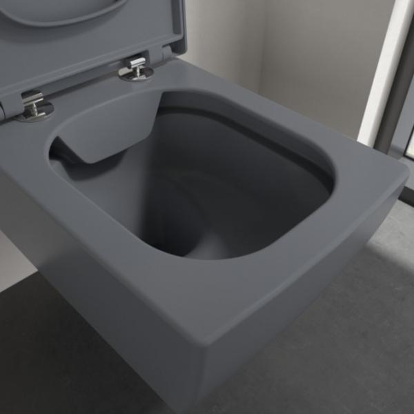 Villeroy & Boch Memento 2.0 Rimless v&aelig;gh&aelig;ngt toilet m/Ceramic+ - Gr&aring;