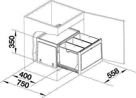 Blanco Botton Pro 60/3 affaldssystem - Manuel