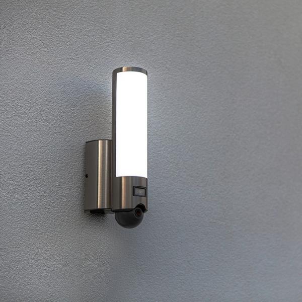 Lutec Security Elara udendørslampe m/kamera, lyd og sensor - Rustfrit stål