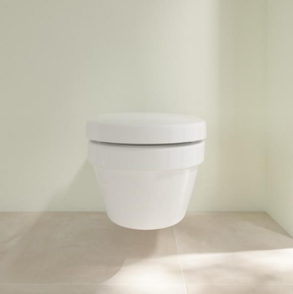 Villeroy & Boch ViCare Rimless væghængt toilet m/Ceramic+ - Hvid