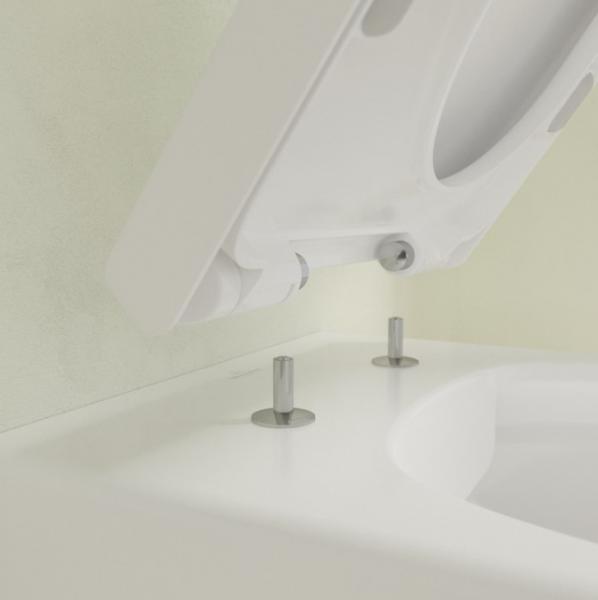 Villeroy & Boch Avento Rimless væghængt toilet m/Ceramic+ inkl. sæde - Hvid