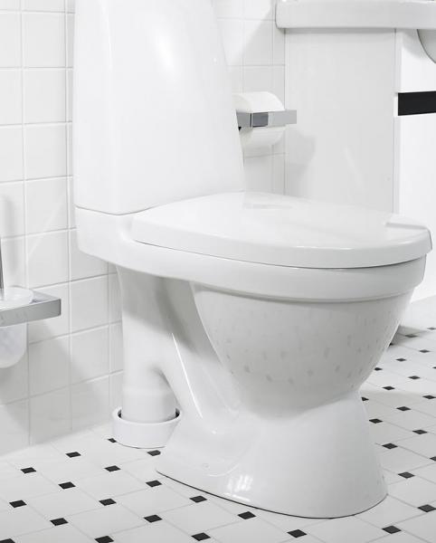 Gustavsberg Nautic 1591 toilet m/C+ og Hygienic Flush - Stor fod