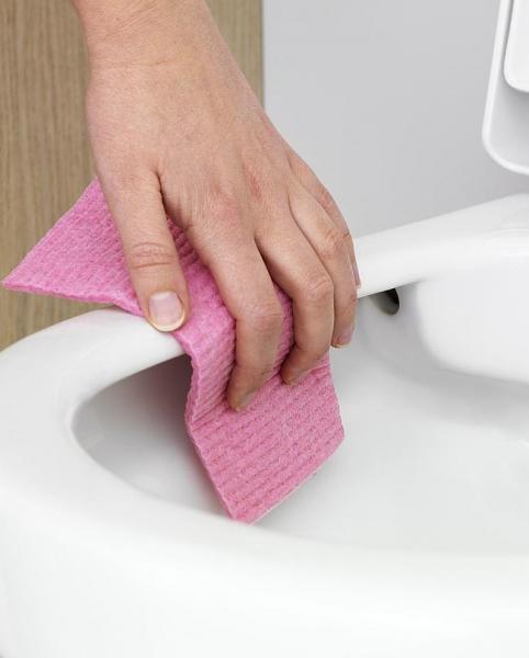 Gustavsberg Hygienic Flush hængeskål m/toiletsæde og åben skyllerand