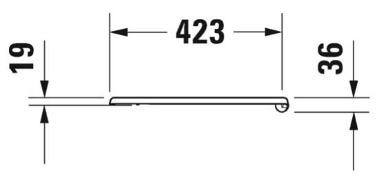 Duravit 1930 toiletsæde m/softclose